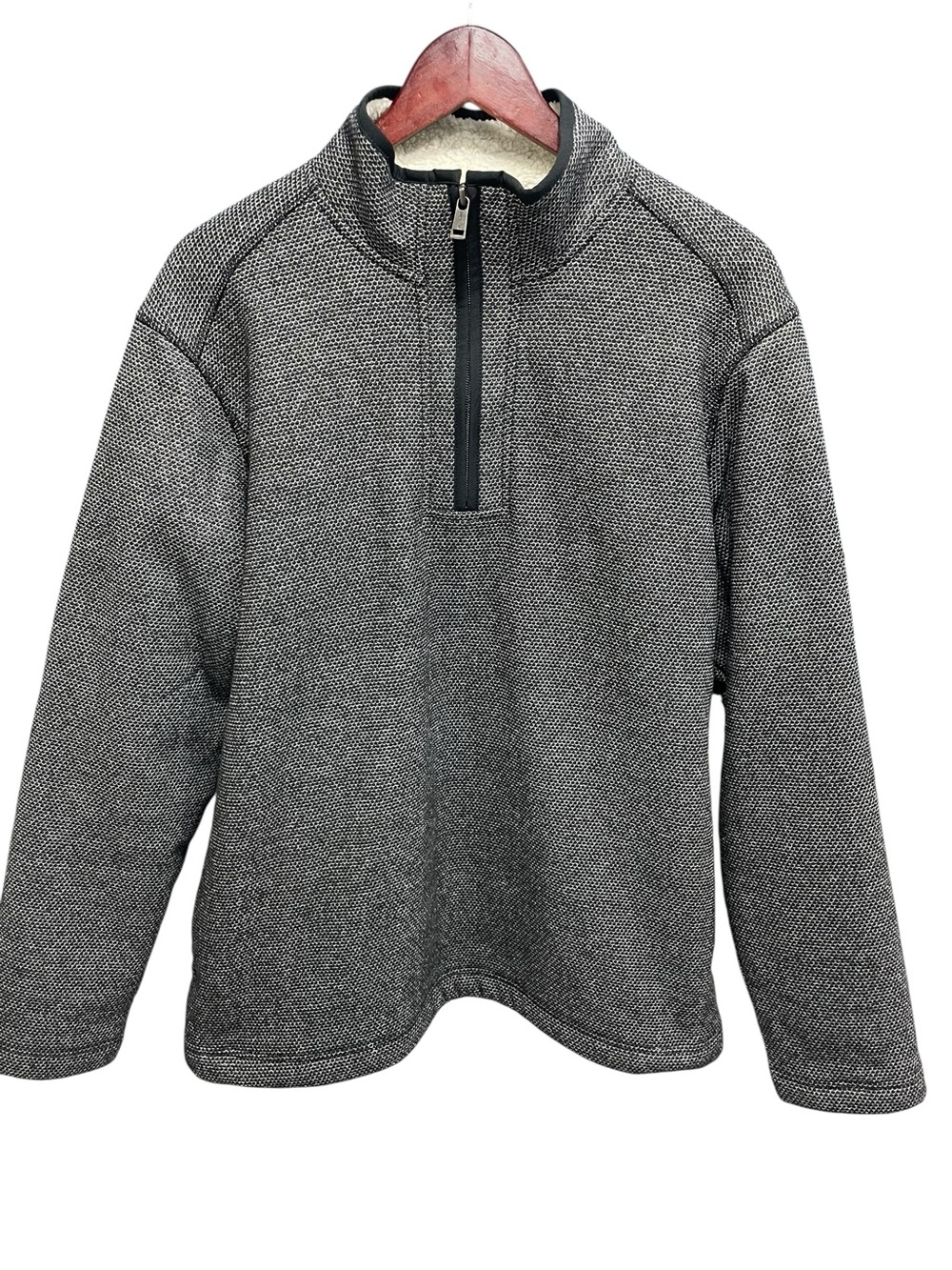 Orvis Brighton Men's Quarter Zip Sherpa Lined Fleece Pullover Size Large